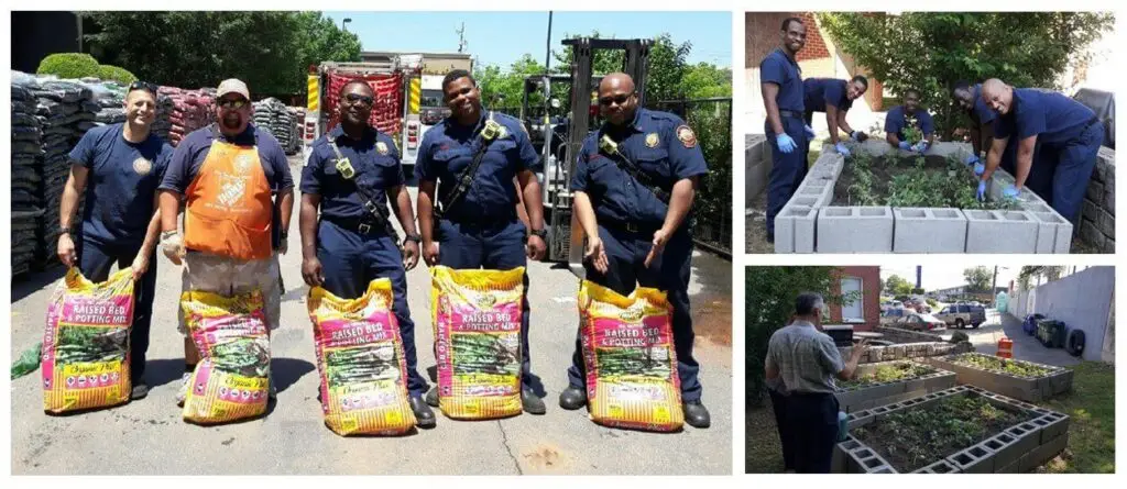 atlanta fire rescue community garden