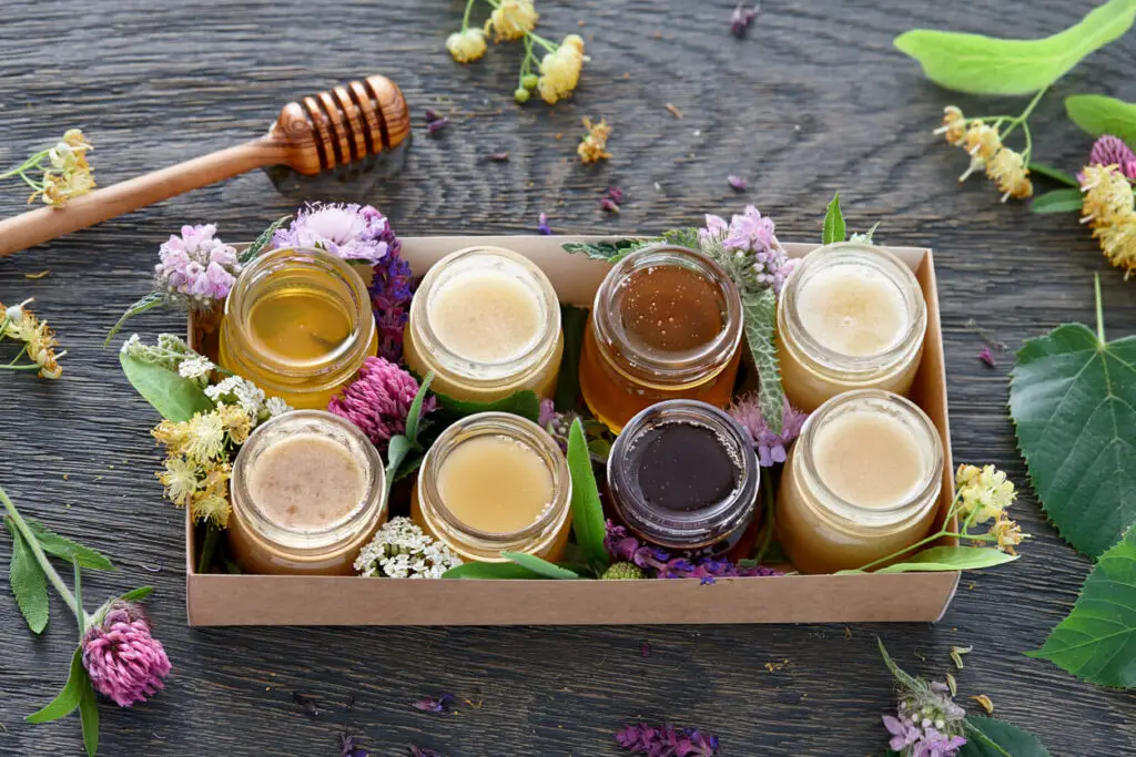 Different Flavored Honey