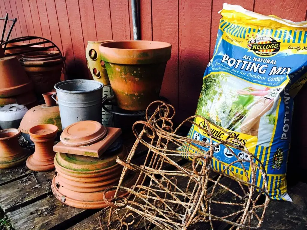container gardening organic soil