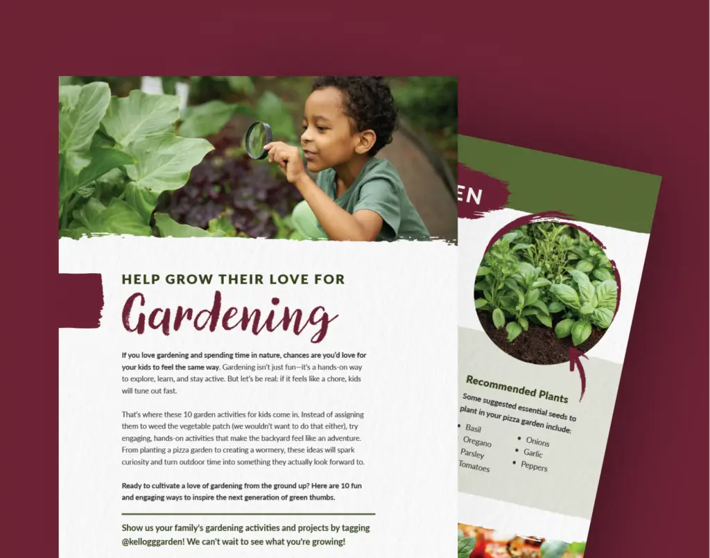 gardening activities inside