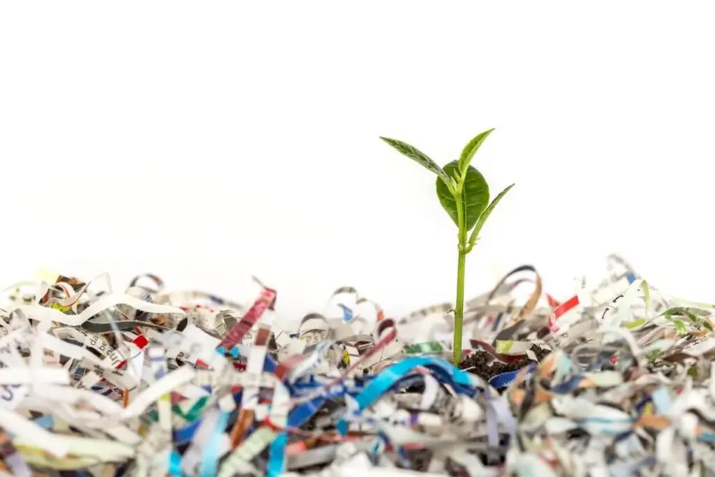 newspaper composting