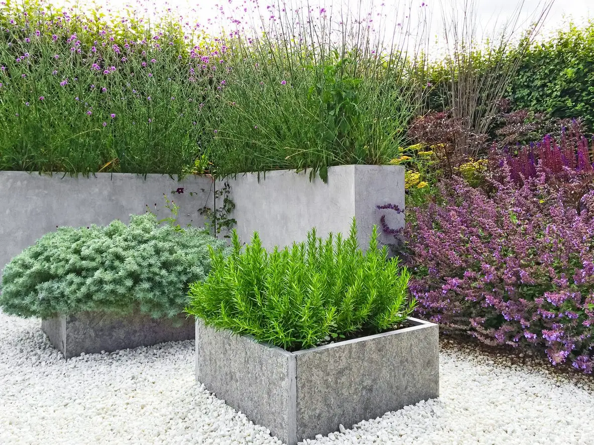 Stone Raised Beds