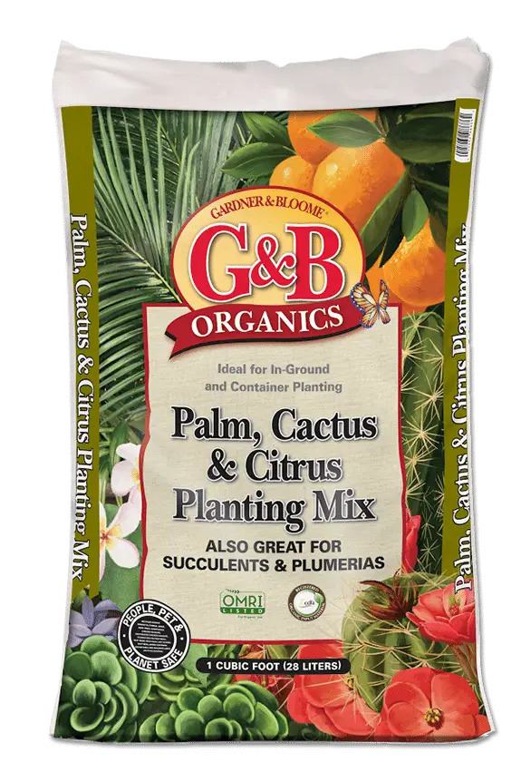 g&b palm cactus and citrus planting mix
